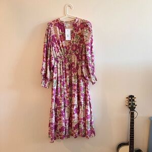 Beautiful purple flower dress